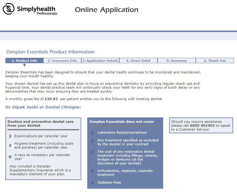 simply health online application